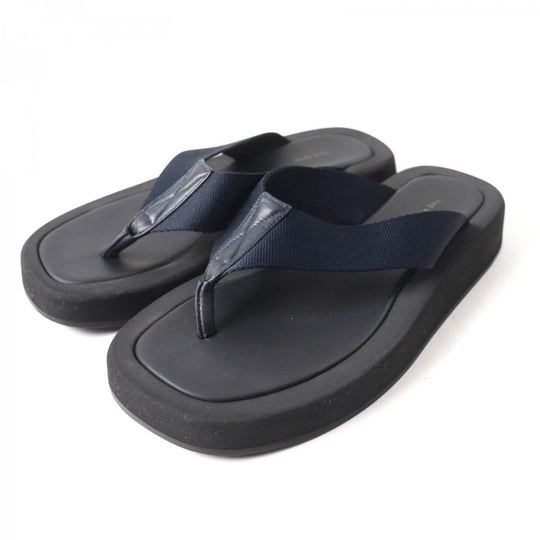 THE ROW Beach sandal Main: Leather black GINZA Women 35 Used Authentic