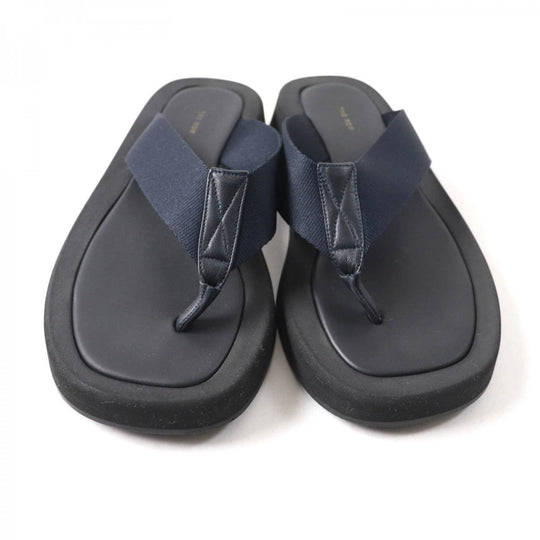 THE ROW Beach sandal Main: Leather black GINZA Women 35 Used Authentic