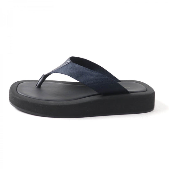 THE ROW Beach sandal Main: Leather black GINZA Women 35 Used Authentic