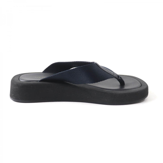THE ROW Beach sandal Main: Leather black GINZA Women 35 Used Authentic