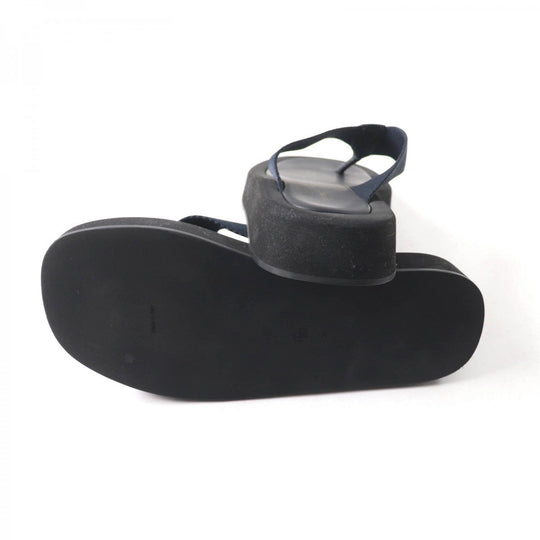 THE ROW Beach sandal Main: Leather black GINZA Women 35 Used Authentic
