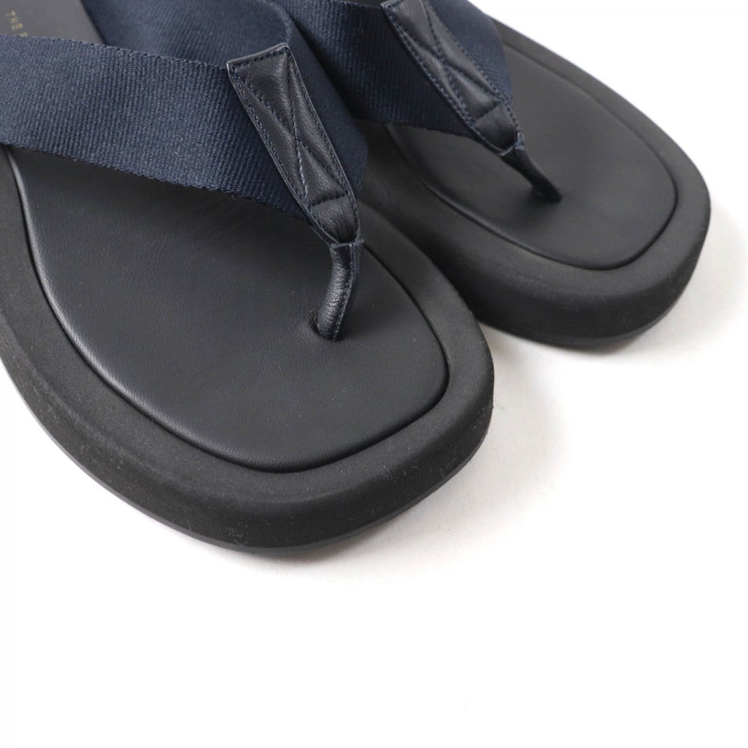 THE ROW Beach sandal Main: Leather black GINZA Women 35 Used Authentic