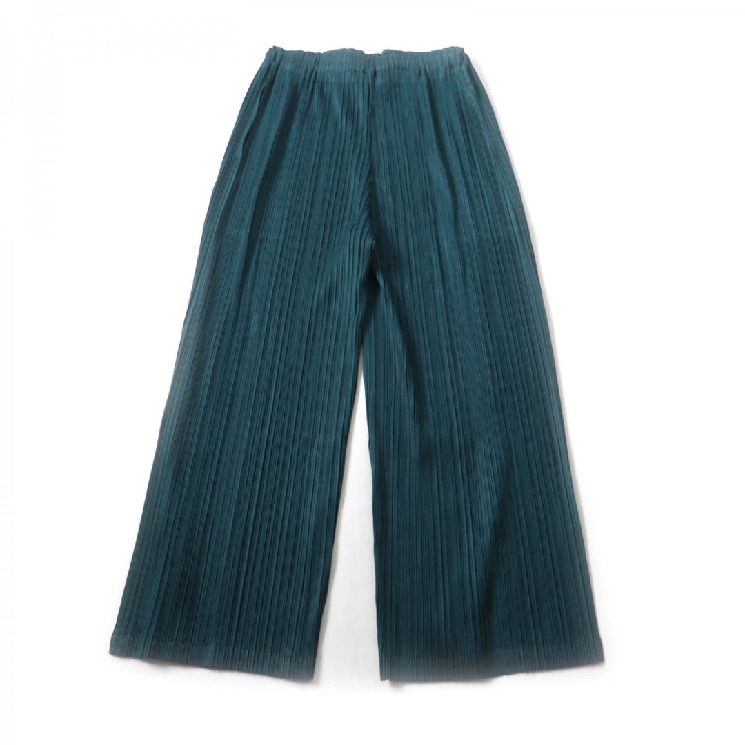 PLEATS PLEASE Wide pants PP31JF463 Main: 100% polyester green Women 2 Used Authentic