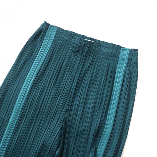 PLEATS PLEASE Wide pants PP31JF463 Main: 100% polyester green Women 2 Used Authentic