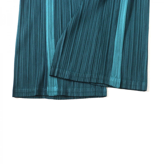 PLEATS PLEASE Wide pants PP31JF463 Main: 100% polyester green Women 2 Used Authentic