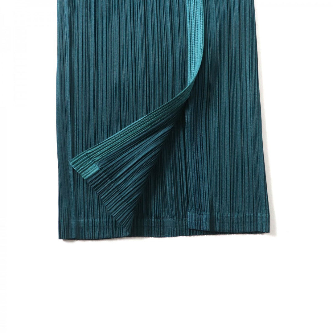 PLEATS PLEASE Wide pants PP31JF463 Main: 100% polyester green Women 2 Used Authentic