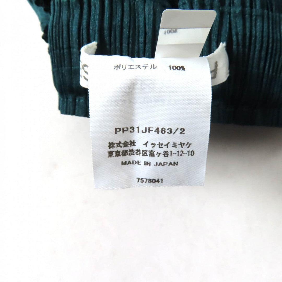 PLEATS PLEASE Wide pants PP31JF463 Main: 100% polyester green Women 2 Used Authentic