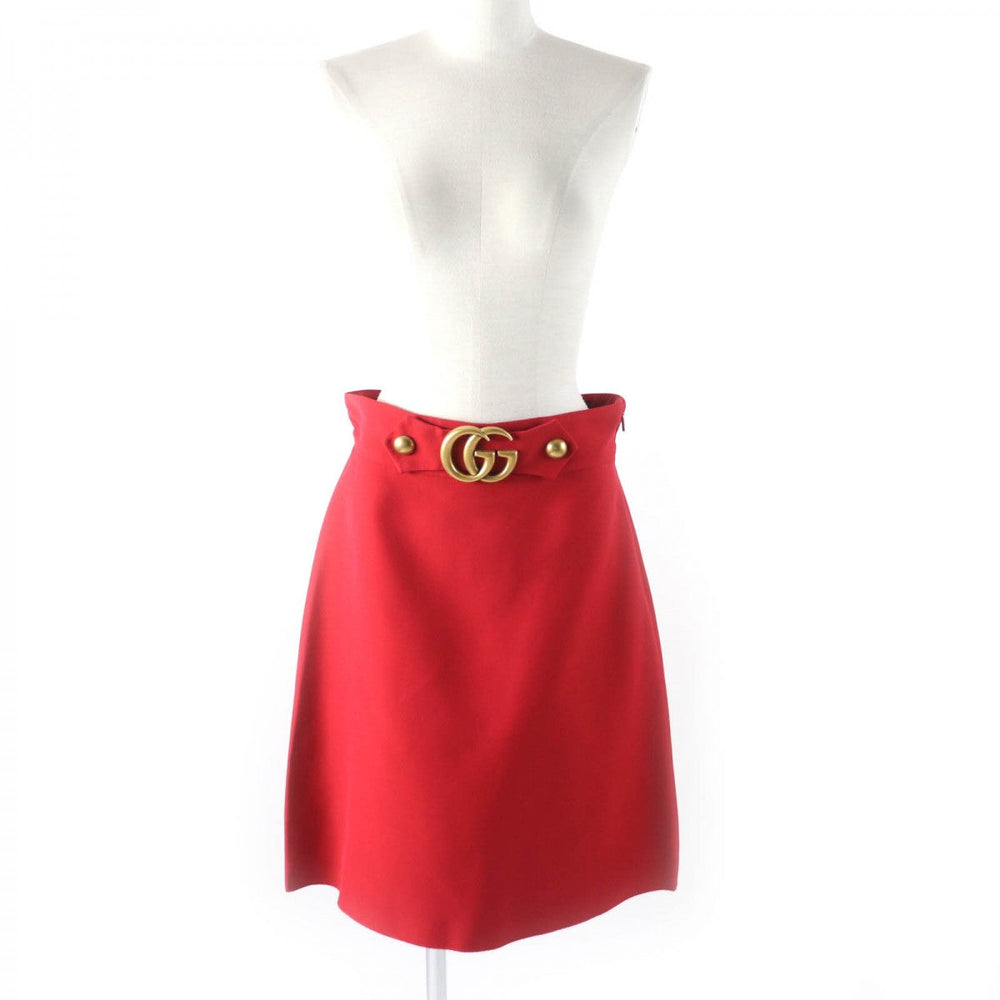 GUCCI Tight Skirt 430572 wool Red 44