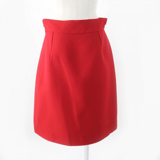 GUCCI Tight Skirt 430572 wool Red 44