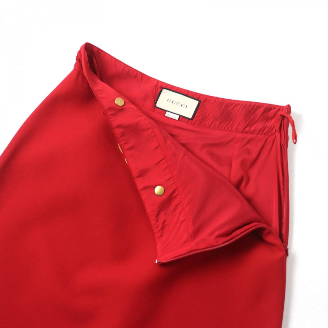 GUCCI Tight Skirt 430572 wool Red 44