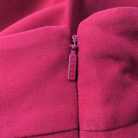 GUCCI Tight Skirt 430572 wool Red 44