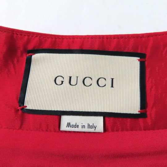 GUCCI Tight Skirt 430572 wool Red 44