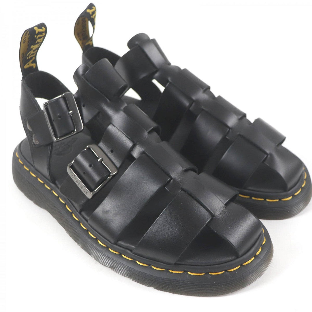 Dr.Martens Sandals Main: Leather black SHORE GARIN mens 7 Used Authentic