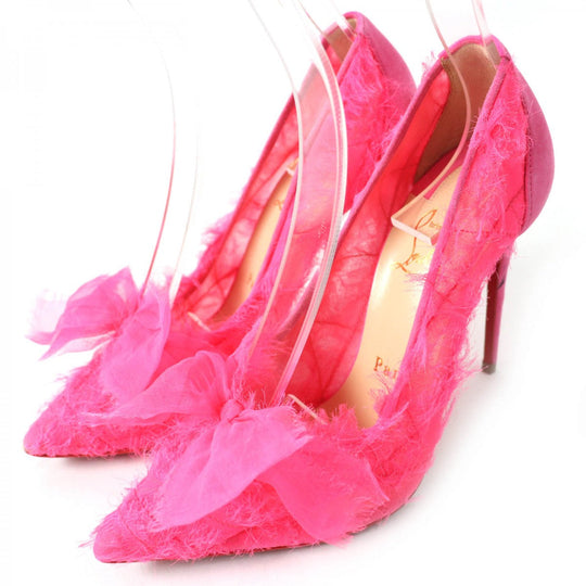 Christian Louboutin pumps Part: suede leather pink Women 36 Used Authentic