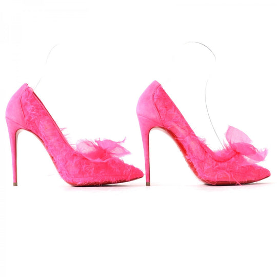 Christian Louboutin pumps Part: suede leather pink Women 36 Used Authentic