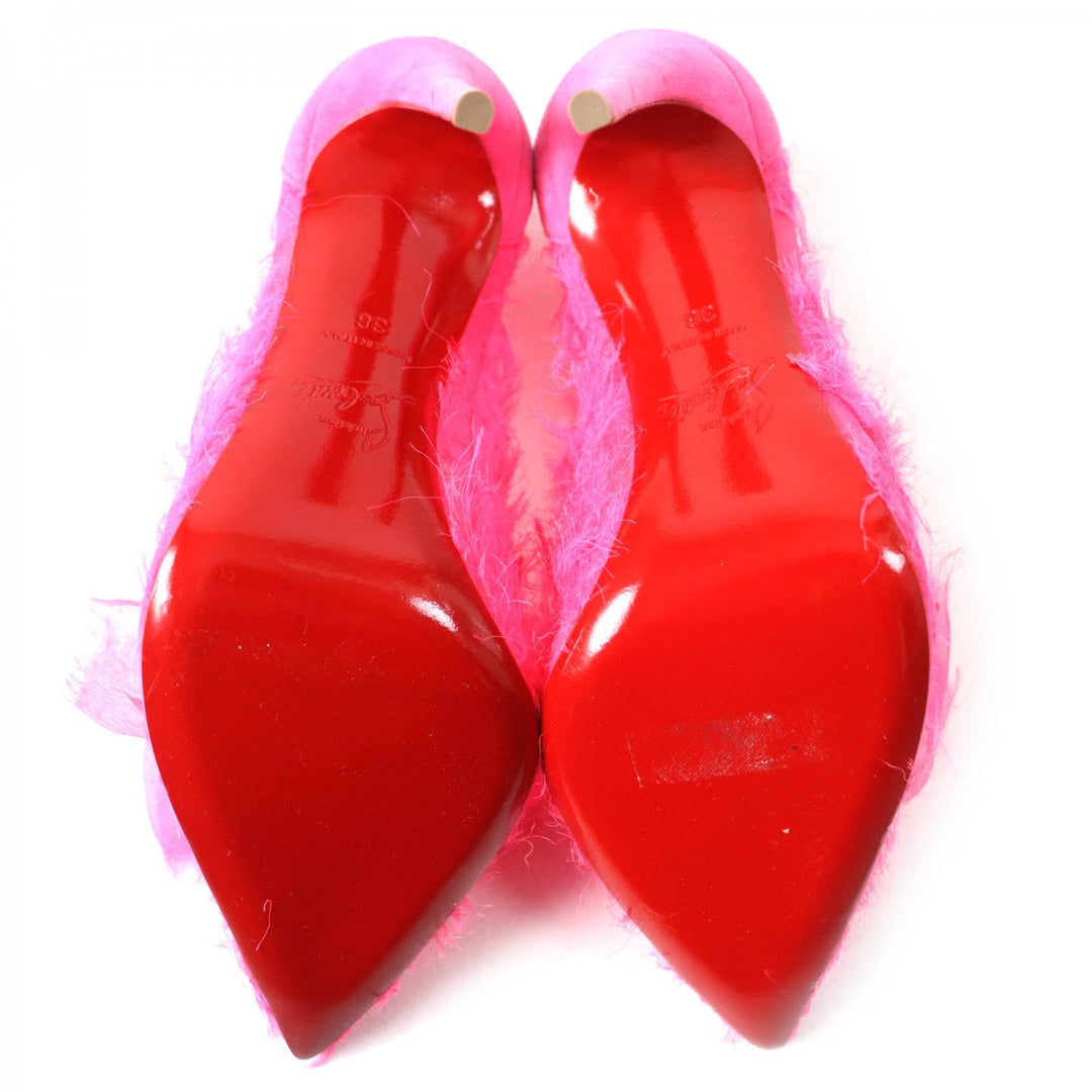Christian Louboutin pumps Part: suede leather pink Women 36 Used Authentic