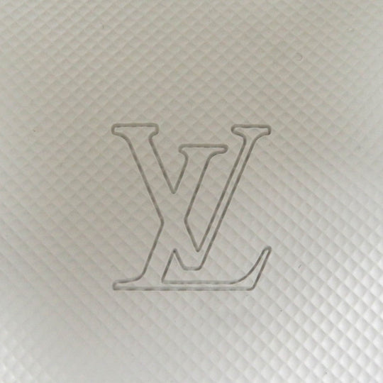 LOUIS VUITTON Sandals Part: Leather white Panama line mens 8 Used Authentic