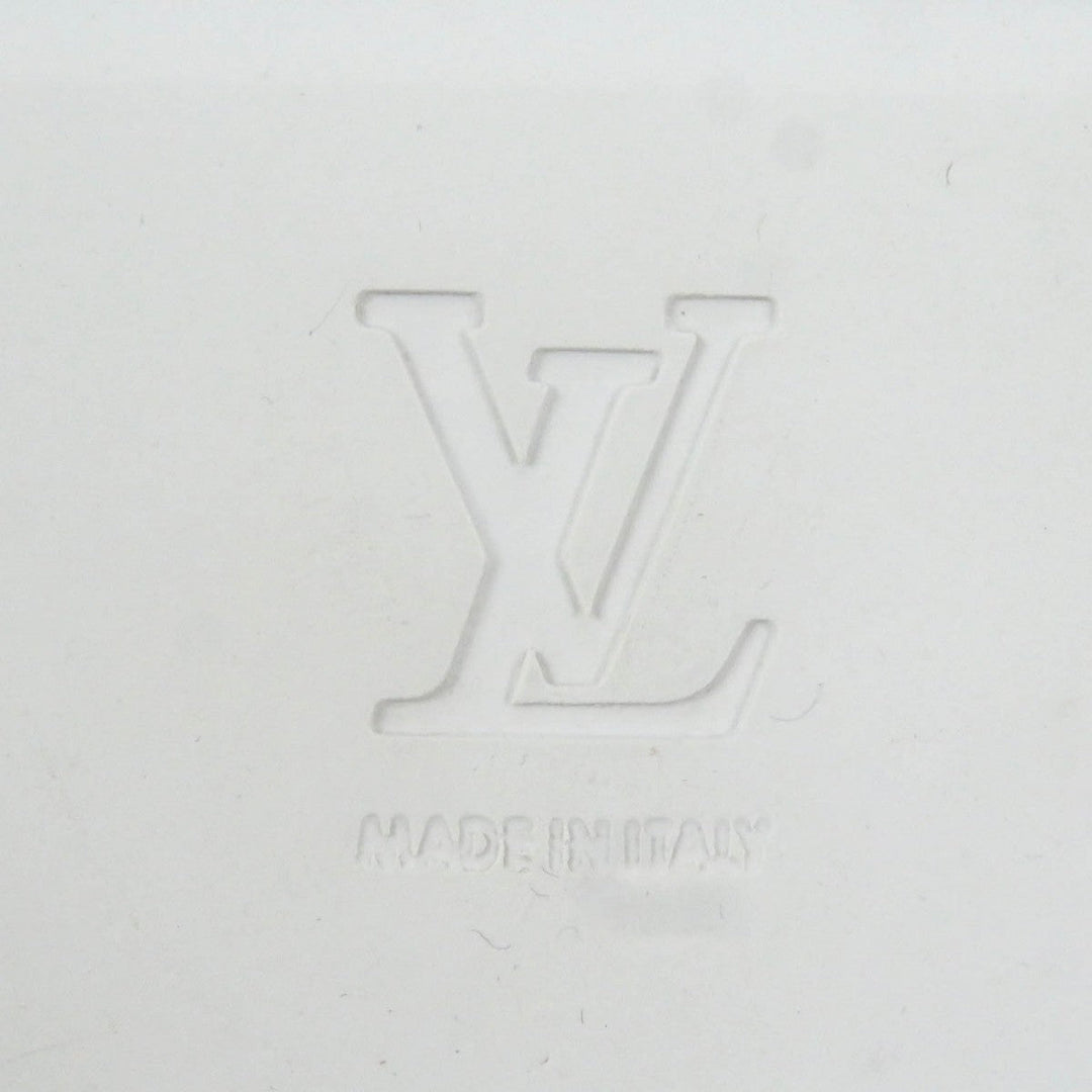 LOUIS VUITTON Sandals Part: Leather white Panama line mens 8 Used Authentic