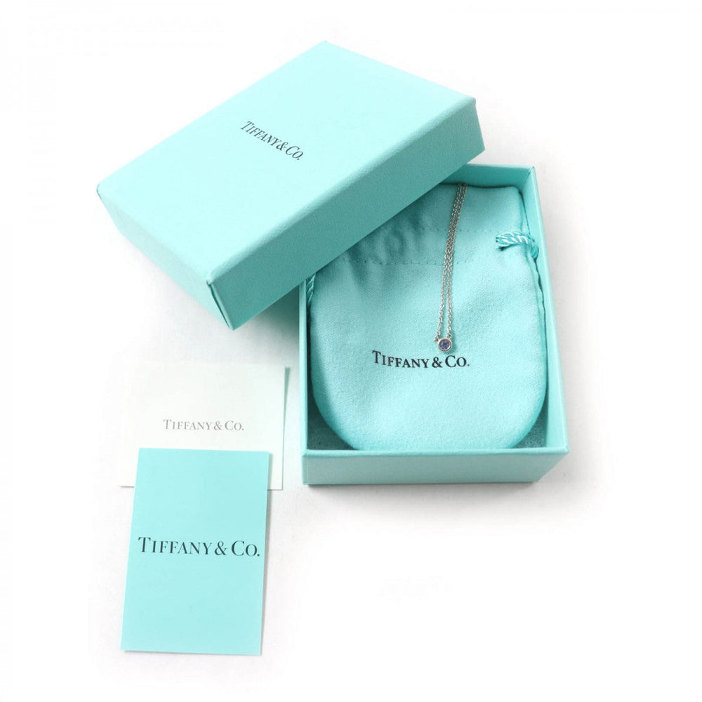 TIFFANY&Co. Necklace Main: AG925, Part: Tanzanite Purple Silver Elsa Peretti Color by the Yard Tanzanite Pendant Women Used Authentic