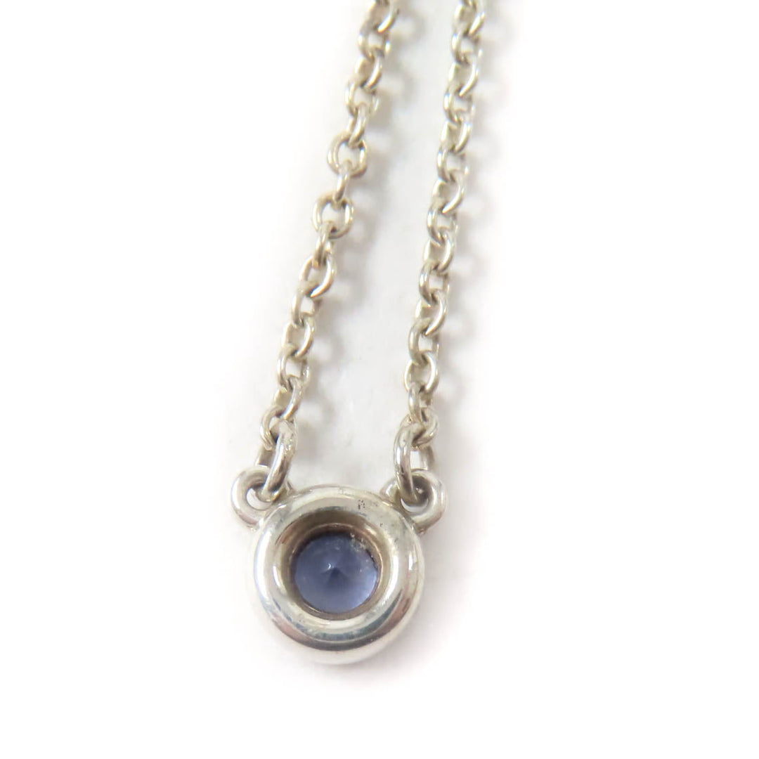 TIFFANY&Co. Necklace Main: AG925, Part: Tanzanite Purple Silver Elsa Peretti Color by the Yard Tanzanite Pendant Women Used Authentic