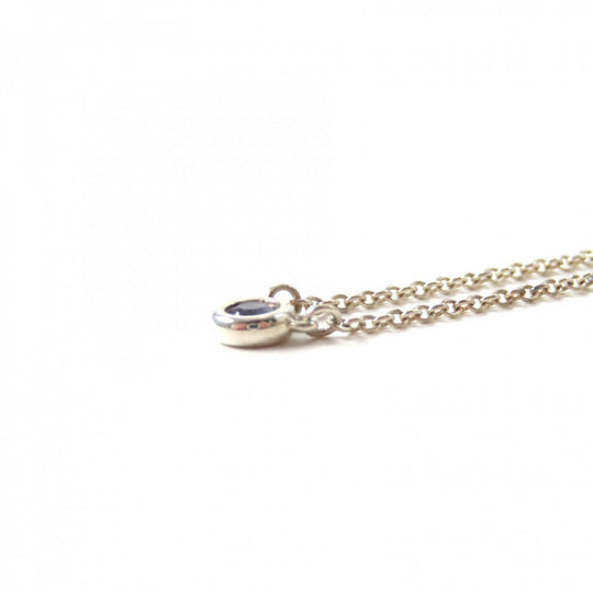 TIFFANY&Co. Necklace Main: AG925, Part: Tanzanite Purple Silver Elsa Peretti Color by the Yard Tanzanite Pendant Women Used Authentic