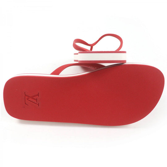 LOUIS VUITTON Sandals Part: Rubber Red Molitor line mens 8 Used Authentic