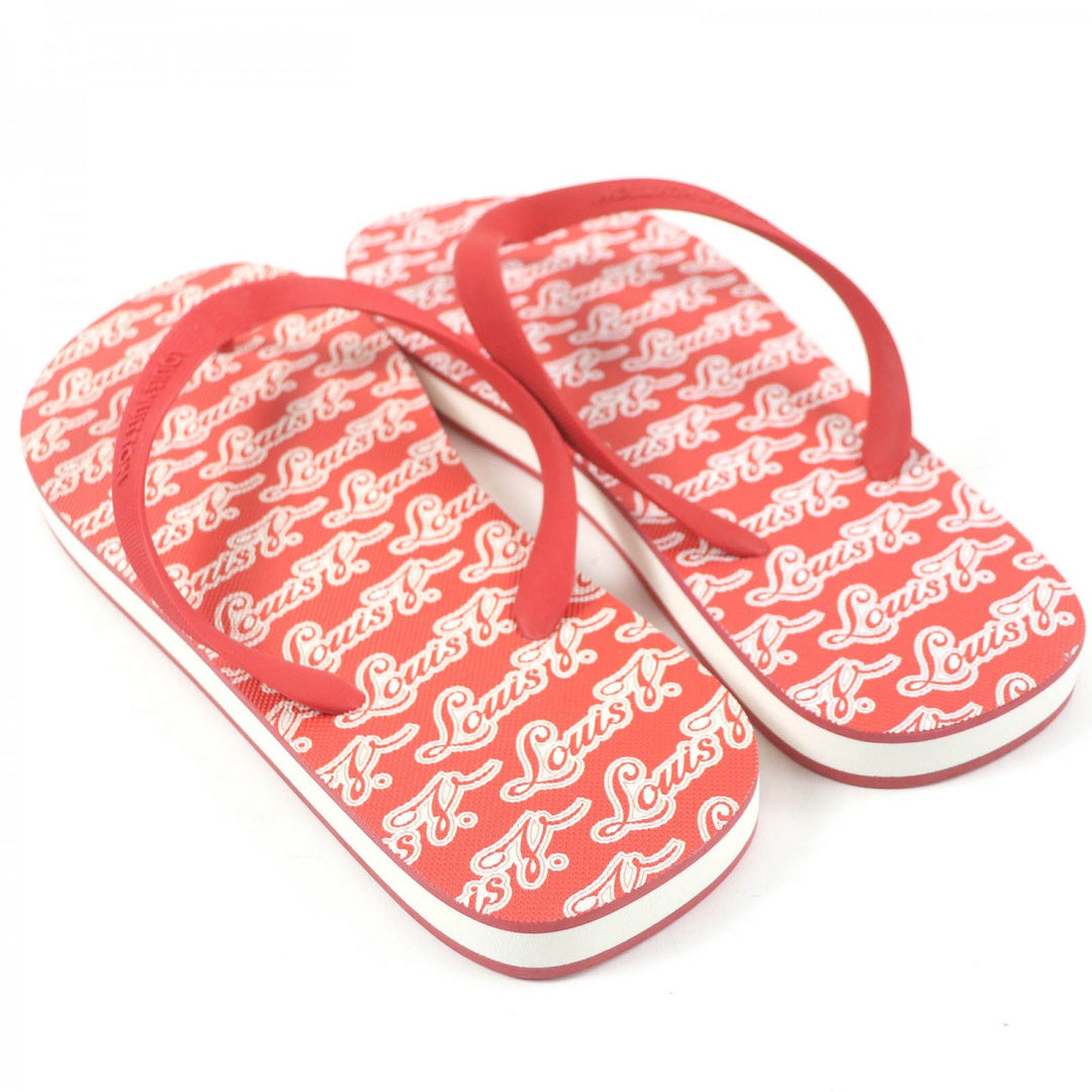 LOUIS VUITTON Sandals Part: Rubber Red Molitor line mens 8 Used Authentic