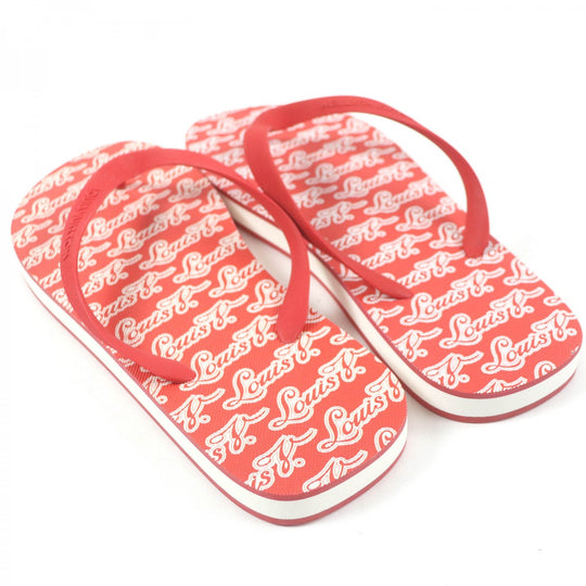 LOUIS VUITTON Sandals Part: Rubber Red Molitor line mens 8 Used Authentic