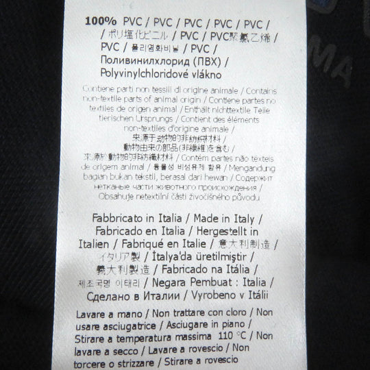 FENDI Long sleeve polo shirt FY1139 Main: 100% cotton, some parts: PVC Navy mens L Used Authentic