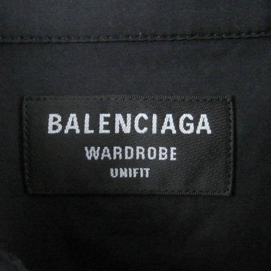 BALENCIAGA Long sleeve shirt 664626 cotton black mens XXS Used Authentic