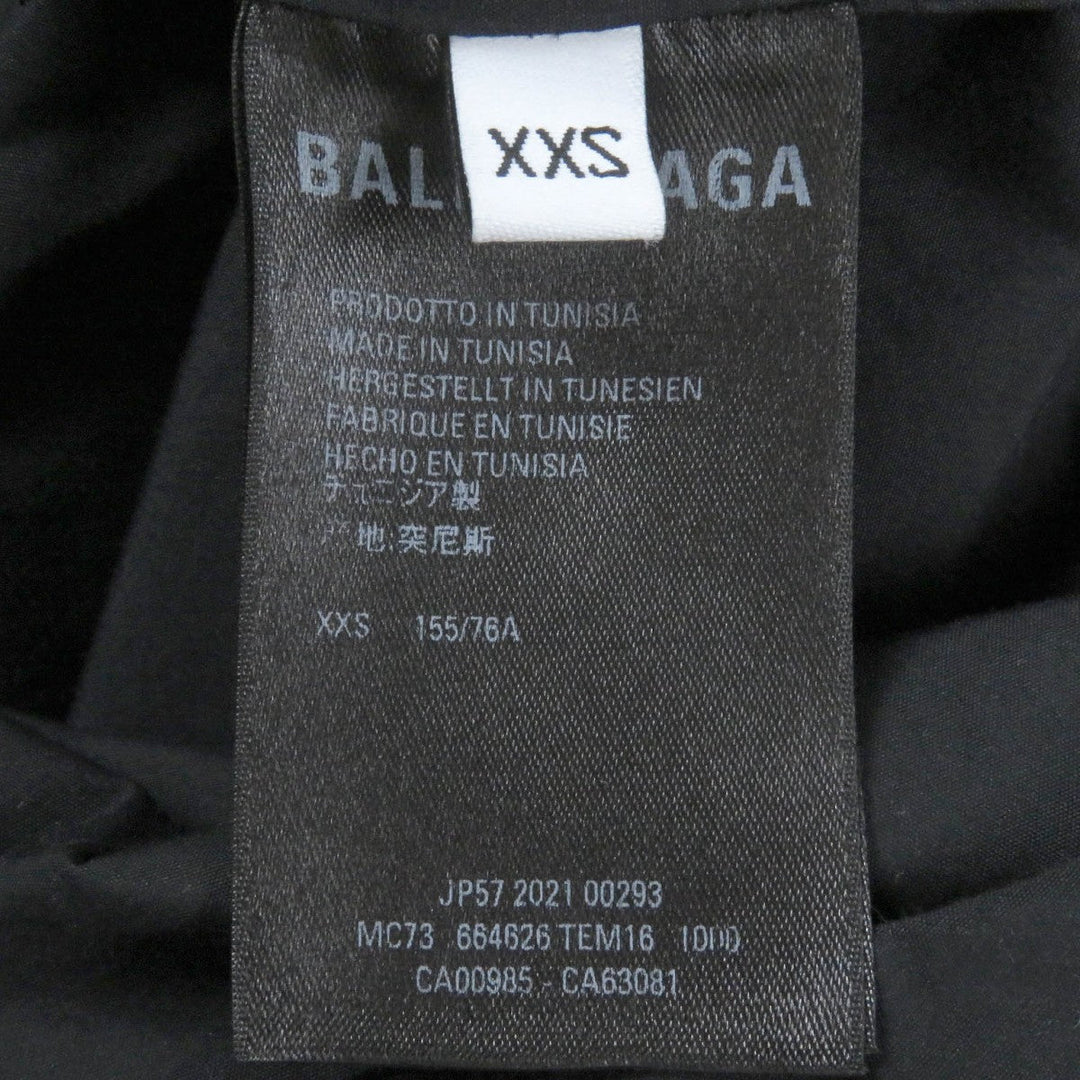 BALENCIAGA Long sleeve shirt 664626 cotton black mens XXS Used Authentic