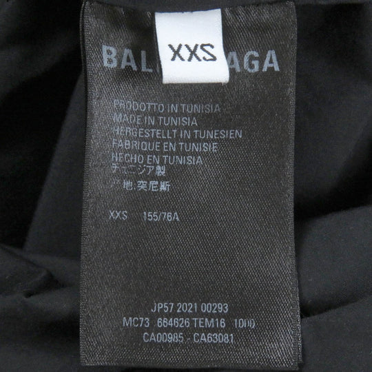 BALENCIAGA Long sleeve shirt 664626 cotton black mens XXS Used Authentic
