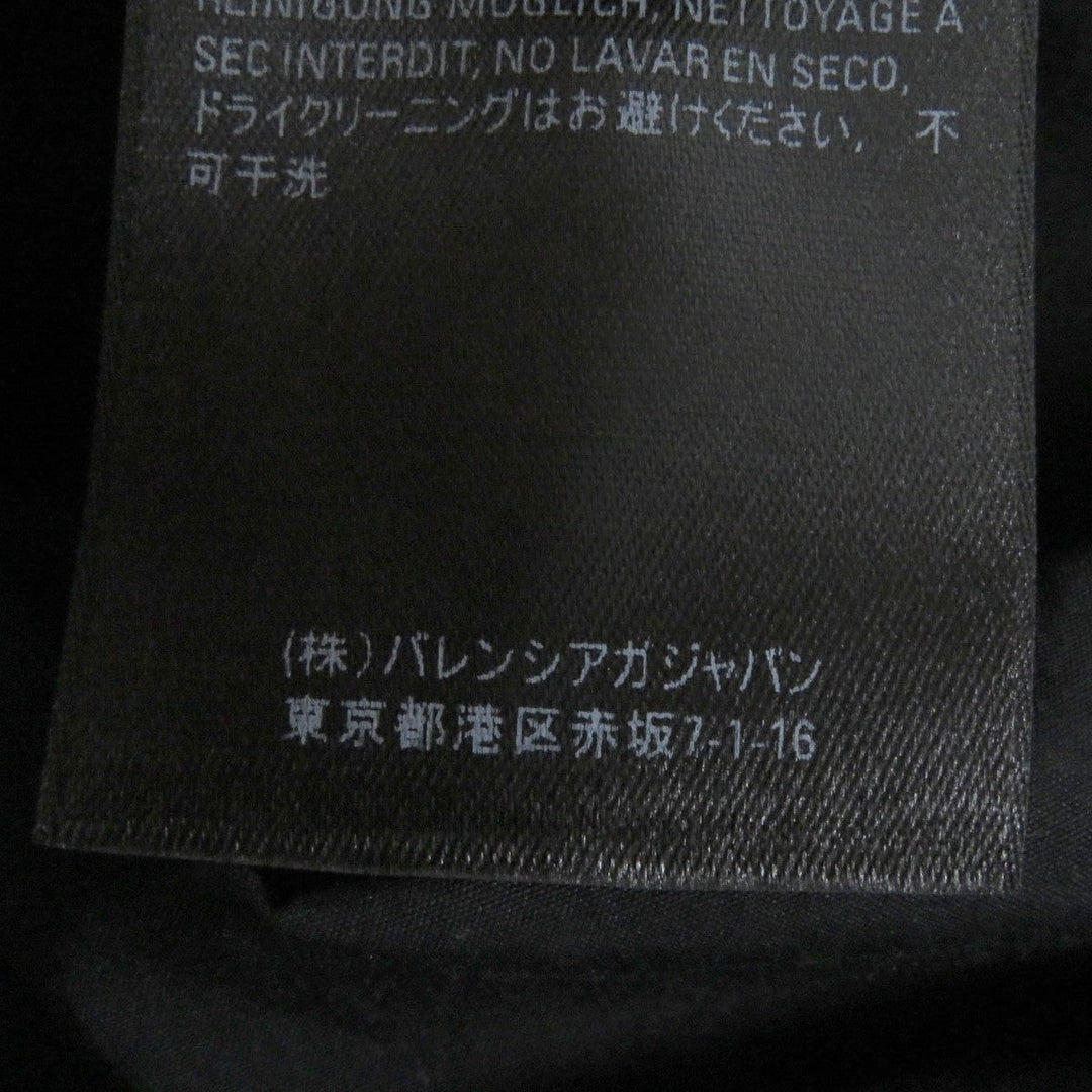 BALENCIAGA Long sleeve shirt 664626 cotton black mens XXS Used Authentic
