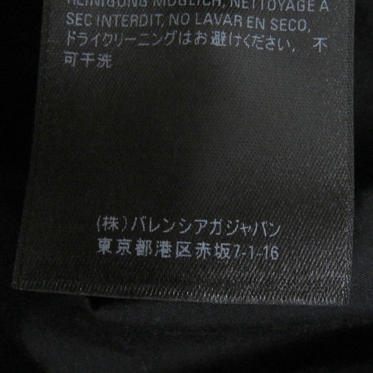 BALENCIAGA Long sleeve shirt 664626 cotton black mens XXS Used Authentic