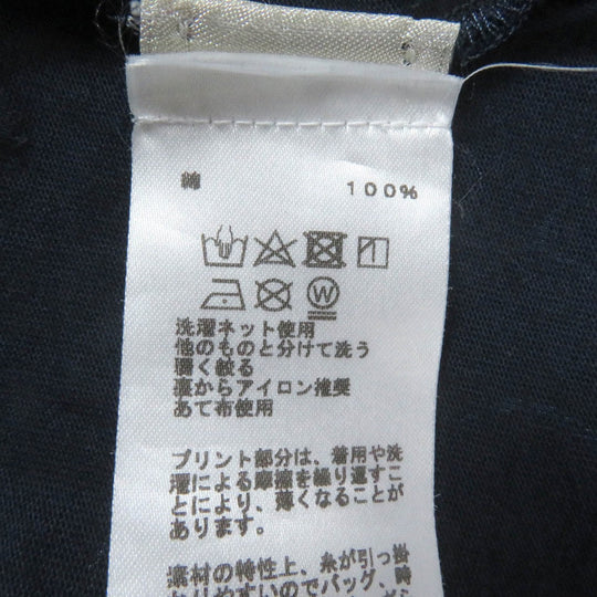 HERMES Short sleeve T-shirt Main: 100% cotton Navy caval card mens M Used Authentic