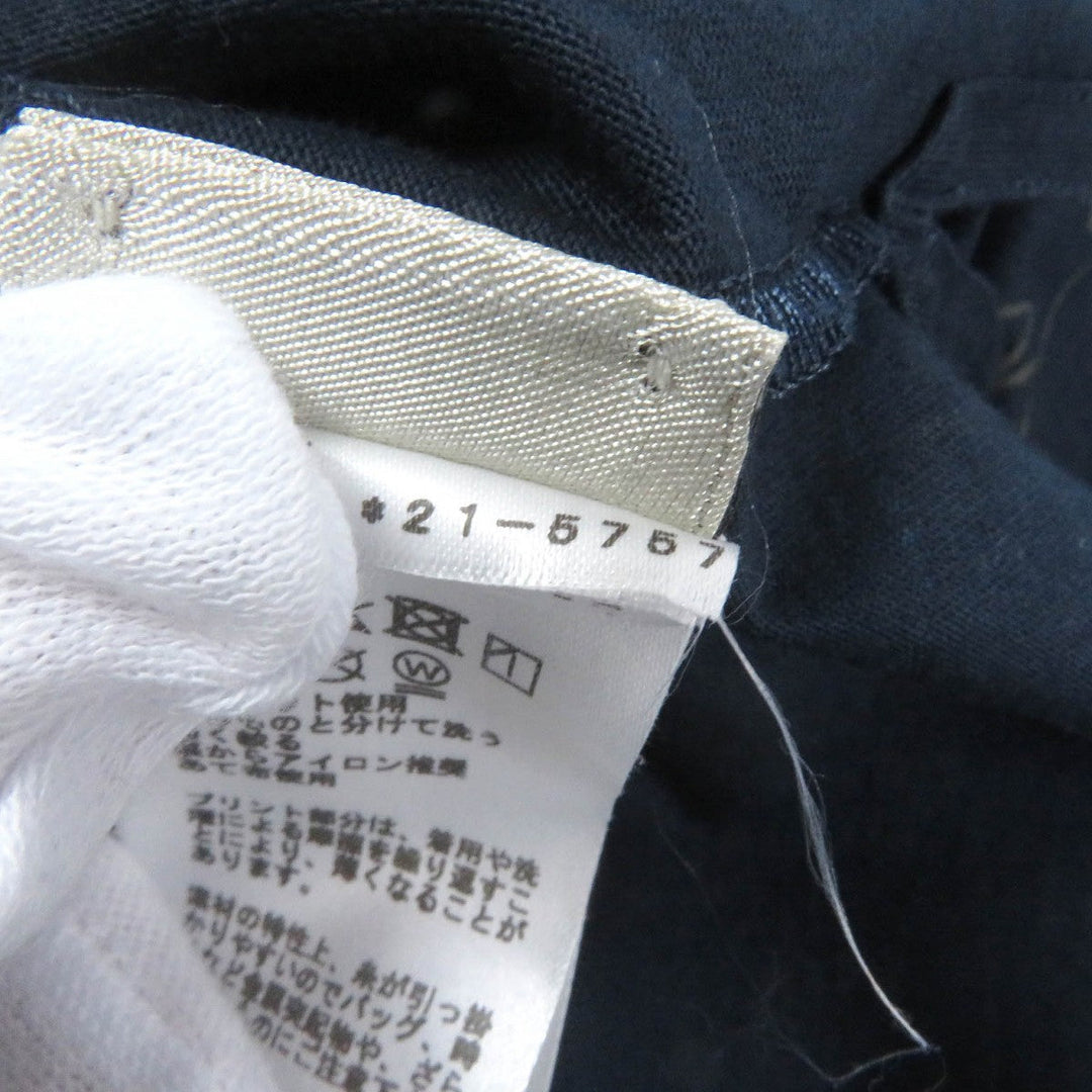 HERMES Short sleeve T-shirt Main: 100% cotton Navy caval card mens M Used Authentic