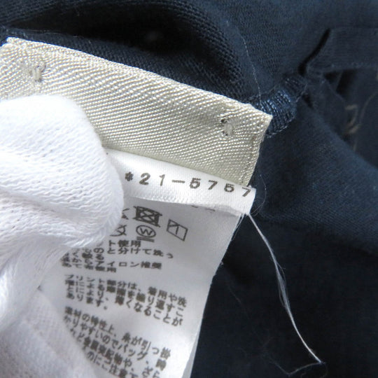 HERMES Short sleeve T-shirt Main: 100% cotton Navy caval card mens M Used Authentic