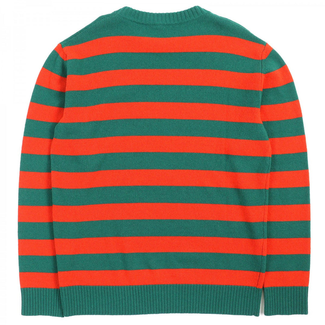LOEWE knit H3299370SM Main: 70% wool, Main: 30% cashmere Green orange mens M Used Authentic
