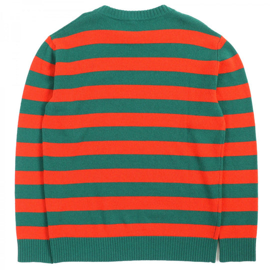 LOEWE knit H3299370SM Main: 70% wool, Main: 30% cashmere Green orange mens M Used Authentic