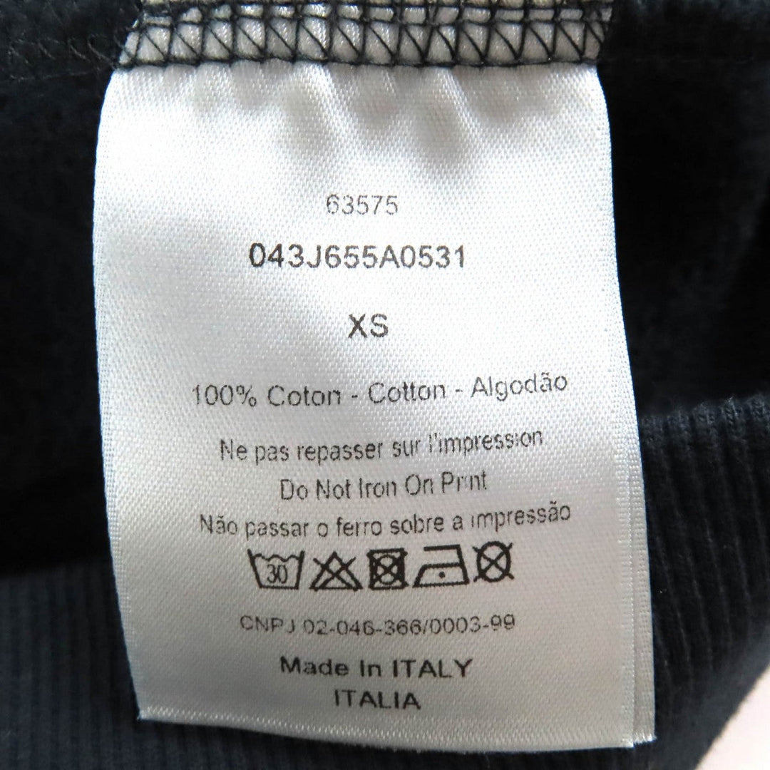 Dior HOMME sweat 043J655A0531 Main: 100% cotton Navy Atelier Logo Sweatshirt mens XS Used Authentic