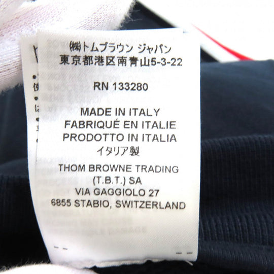 THOM BROWNE Shorts MJQ096A-03377-415 cotton Navy red white Classic Loopback Sweatshorts 4