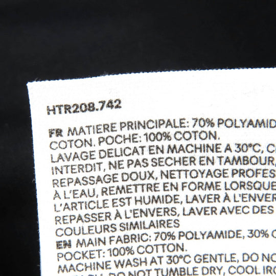 AMI Paris Pants HTR208.742 Nylon Black White M