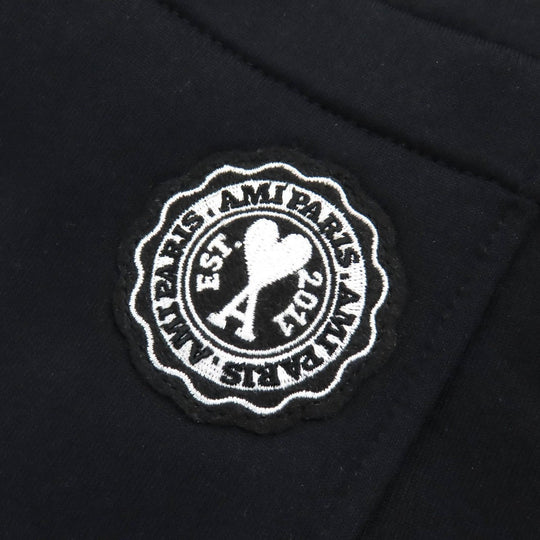AMI Paris Pants HTR208.742 Nylon Black White M