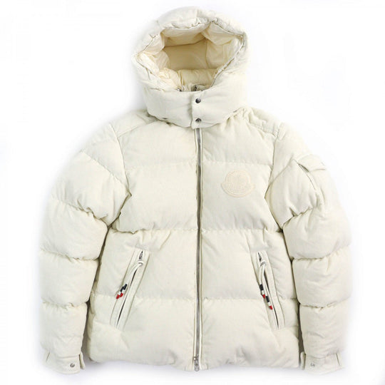 MONCLER GENIUS 2 Down jacket Outer: 100% cotton, Lining: 100% nylon, Lining: 100% nylon, Part: 100% nylon, Filling: 90% down Ivory FRARES mens 1 Used Authentic