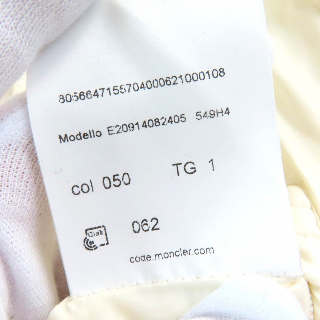 MONCLER GENIUS 2 Down jacket Outer: 100% cotton, Lining: 100% nylon, Lining: 100% nylon, Part: 100% nylon, Filling: 90% down Ivory FRARES mens 1 Used Authentic