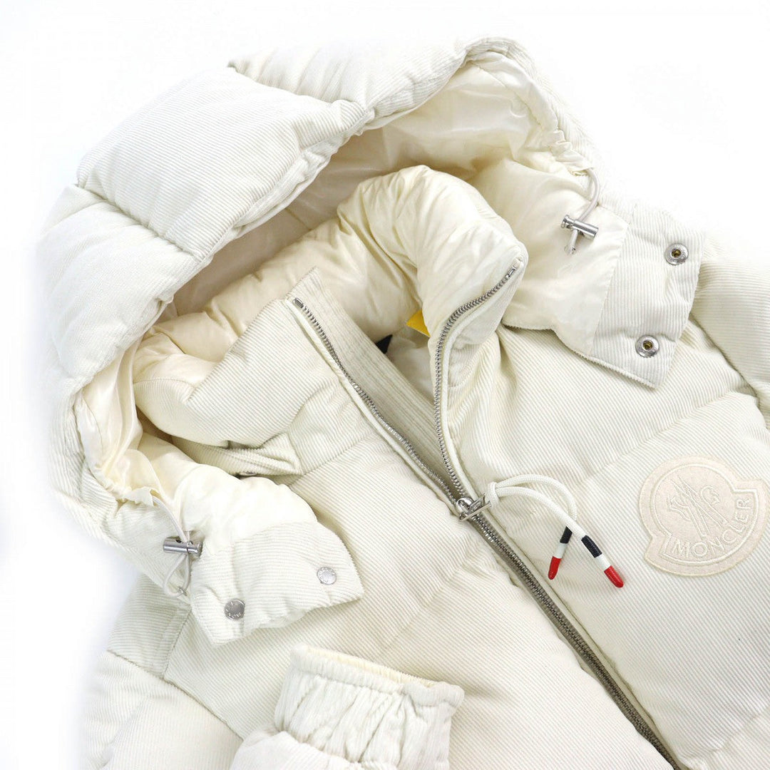 MONCLER GENIUS 2 Down jacket Outer: 100% cotton, Lining: 100% nylon, Lining: 100% nylon, Part: 100% nylon, Filling: 90% down Ivory FRARES mens 1 Used Authentic