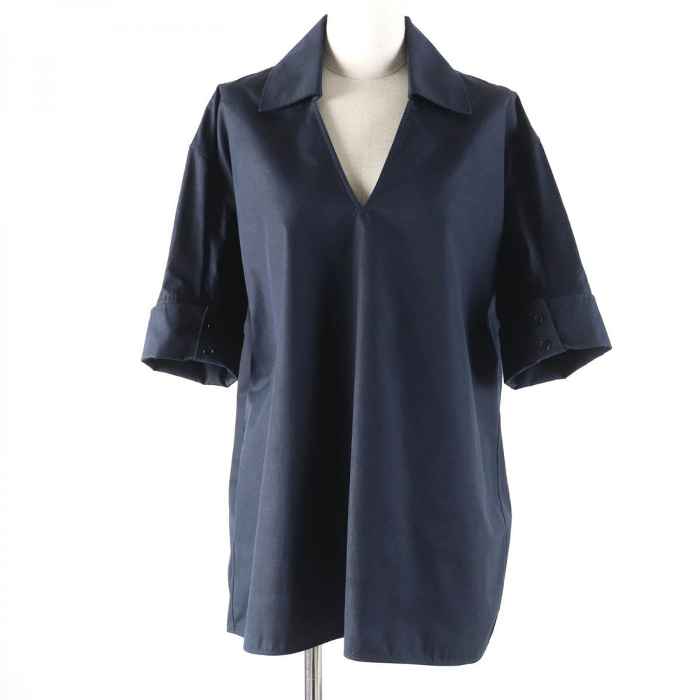 JIL SANDER Short sleeve shirt JSWQ606105 cotton Navy 34