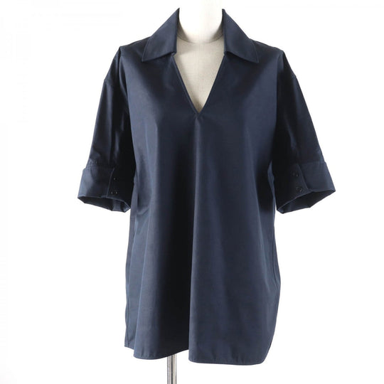 JIL SANDER Short sleeve shirt JSWQ606105 cotton Navy 34