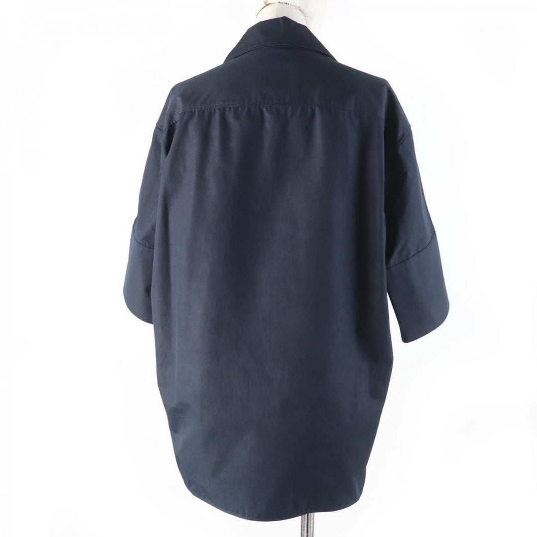 JIL SANDER Short sleeve shirt JSWQ606105 cotton Navy 34
