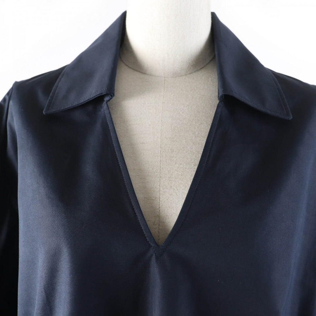 JIL SANDER Short sleeve shirt JSWQ606105 cotton Navy 34